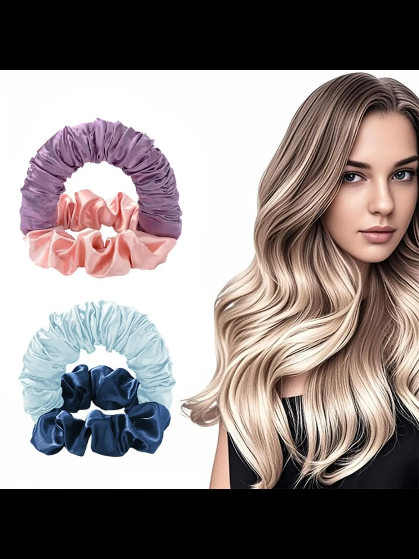 Lazy people's magic tool, no-trace bun hair disk, non-heat curling wand, portable sleep hair curler, large intestine hair tie for effortlessly achieving great hairstyles, Heatless Curling Rod, Heatless Hair Curlers, Heatless Styling Tools, Heat Free Curls
