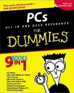 PCs All in One Desk Reference For Dummies by Dan Gookin (Paperback) - Used