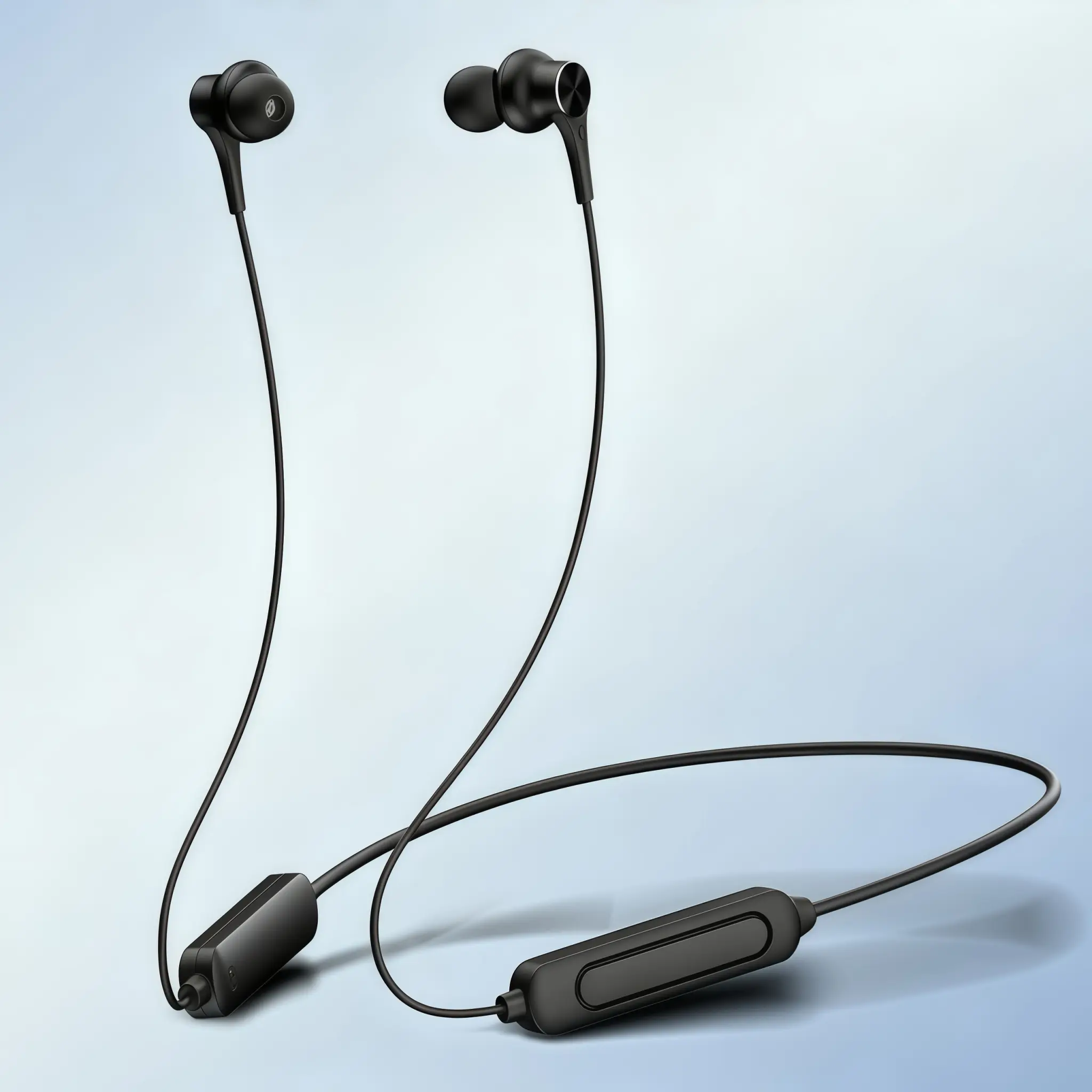 Neckband Bluetooth Headset,Wireless Silicone Sports Earbuds with Mic,Buttons,Remote & USB Charging,Magnetic Sweatproof Earphones with Cable & Clip for Workout,Running,Traveling