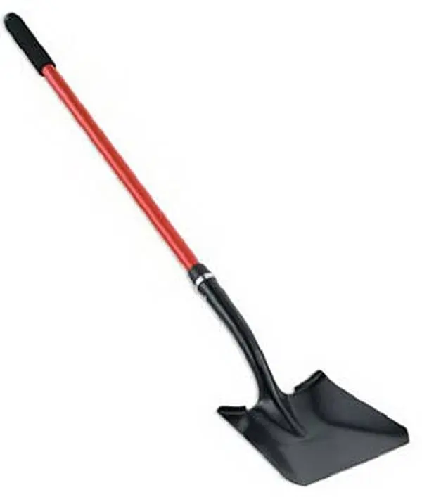 Corona Clipper SS27020 No. 2 Square Point Gardening Shovel, Fiberglass Long Handle, Replaceable Shovel Blade