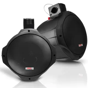 6.5" Dual Marine Speakers, 200W Waterproof, Poly Mica Cone, Black