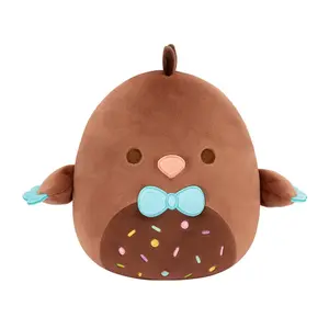 Squishmallows 8-Inch Select Series Harold the Chocolate Chick with Bowtie