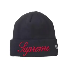 Supreme New Era Script Beanie, from StockX