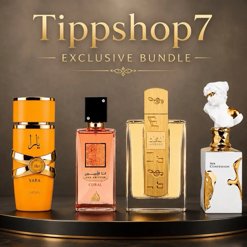 Lattafa Mega Bundle - Yara Tous, Coral, Her Confession, Angham EDP Sprays (100 ML Each) Inspired by Tipsshop7