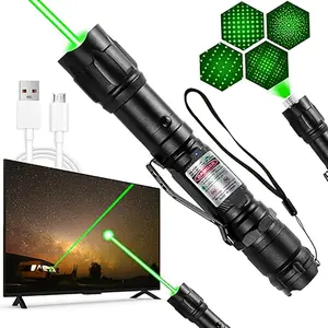 Green Light Infrared Laser Pointer | USB Charging, Long-range Star-pointing Pen, Laser Flashlight, Cat-teasing Pen, Rechargeable Lithium Battery