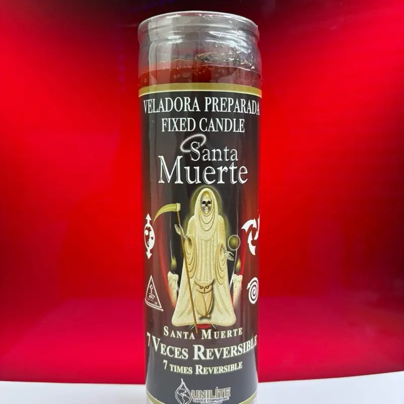 Seven times reversible//siete veces reversible /Santa, muerte ——vela, preparada