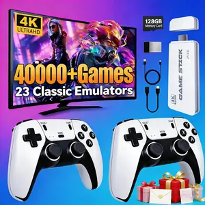 Upgraded Retro Game Stick 40,000+ Games 23 Emulators - 4K HDMI Wireless Controller, Ideal New Year Birthday's Gift for Gamers