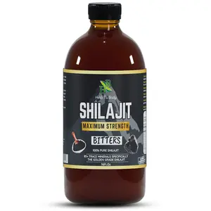 Herb To Body Shilajit Bitter | Wildcrafted 16oz Herbal Tonic