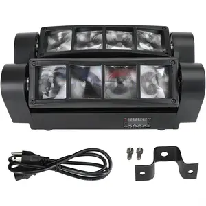 RGBW 4 in 1 Spider Moving Head Stage Lighting 40W DMX Disco Party DJ Lighting for Disco Dance Hall Bar KTV Party