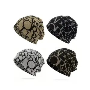 Unisex Letter Knit Beanie – Warm Winter Hat for Casual Outdoor & Daily Wear