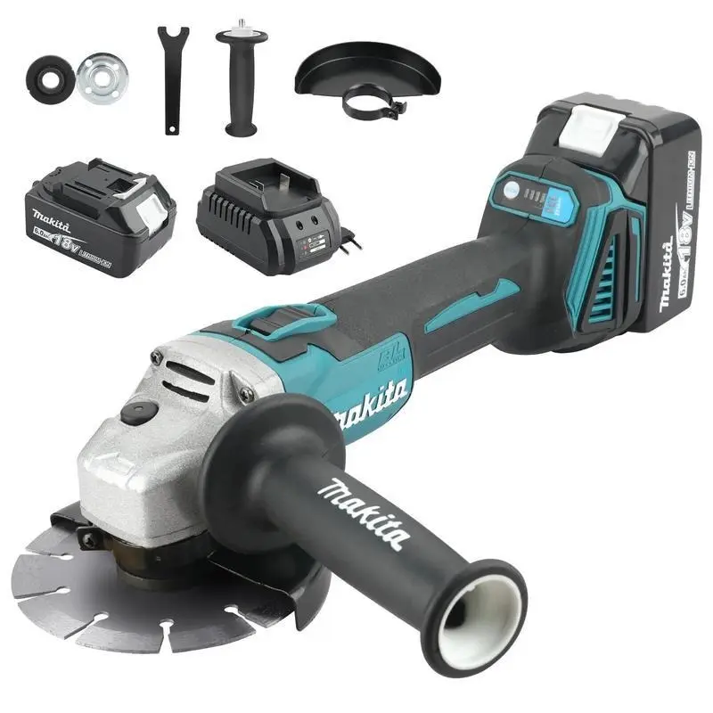 Makita Electric Goddess DGA404 125MM Cordless Electric Angle Grinder with Brushless Variable Speed – Cutting Machine For 18V Battery Rechargeable Grinding Tool