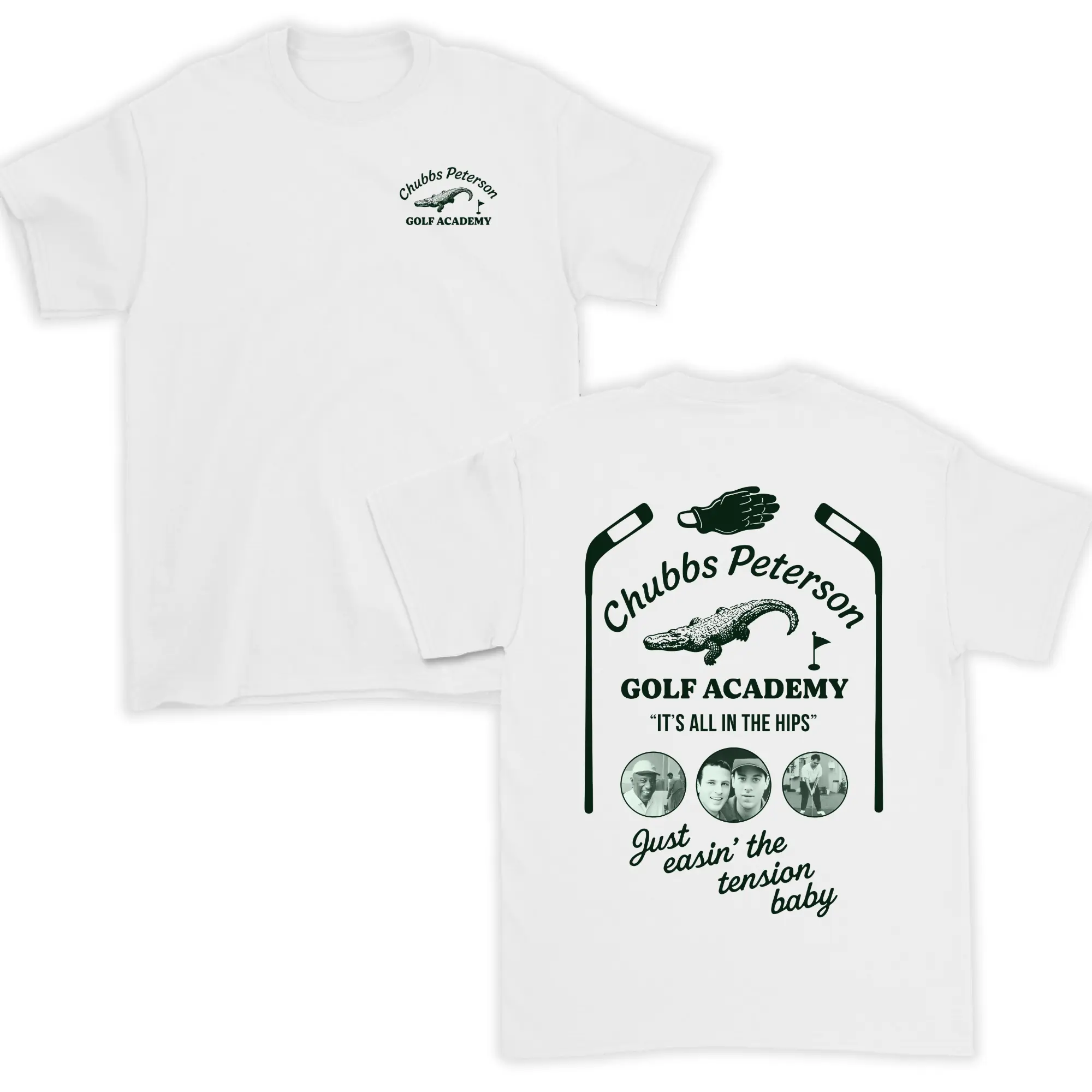100% Cotton Short-Sleeve T-Shirt for Men Double-Sided Front Back Print Summer Streetwear Tops