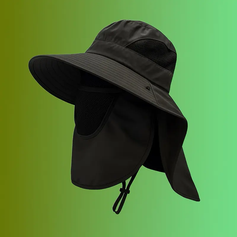 Unisex Sports Outdoor Hat for Adults - UPF 50 360° Anti UV Sun Shield, Adjustable Breathable Mesh Panels, Lightweight Nylon, Thermal Protection, Universal Fit Sunburn Protection Bucket Hat, Sports Outdoor Hats, Sunburn Protection Hats
