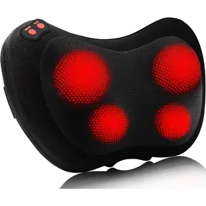 Back Massager with Heat,Shiatsu Neck Massager Pillow for Back,Neck,Shoulder,Foot & Lower Back Pain Relief,Electric Kneading Massager, Gifts for Women/Men/Dad/Mom/Fathers Day/Mothers Day