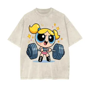 Cute #Powerpuffff Girls Buubleess Gym T-Shirt, Cute Weightlifting Cartoon Shirt, Cartoon Character Shirt, Unisex Graphic Tee, Heavy Lifting Shirt, Gym Shirt, Gift for Fan #Powerpuffff, Youth & Adult Shirt