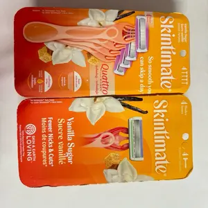 Skintimate Vanilla Sugar 4 razor, Pack of 2