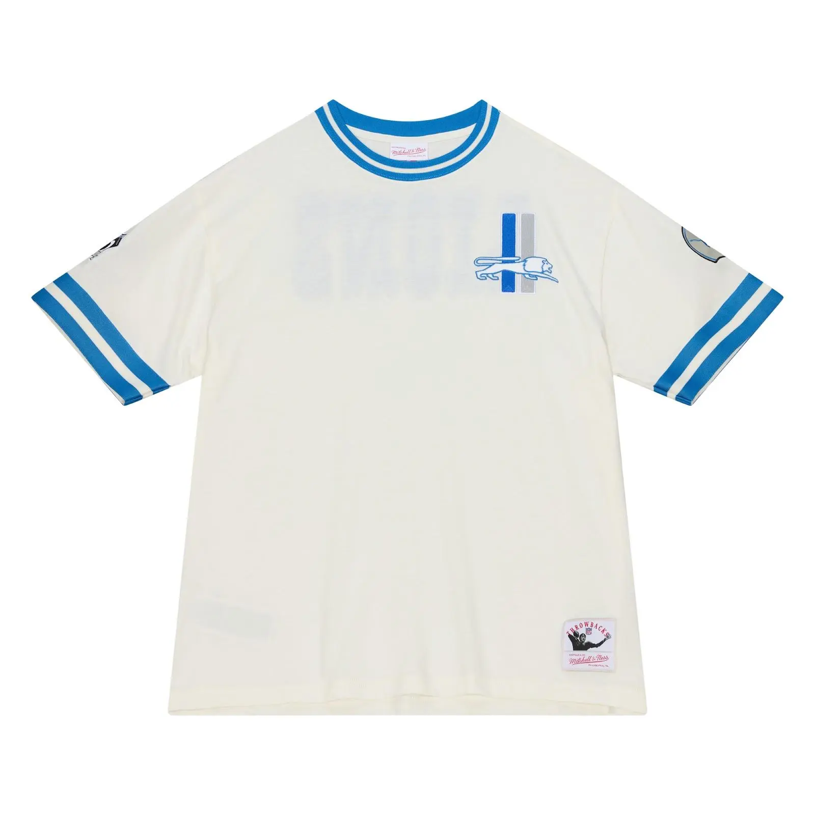 Detroit Lions Cream Classic Stripe T-Shirt