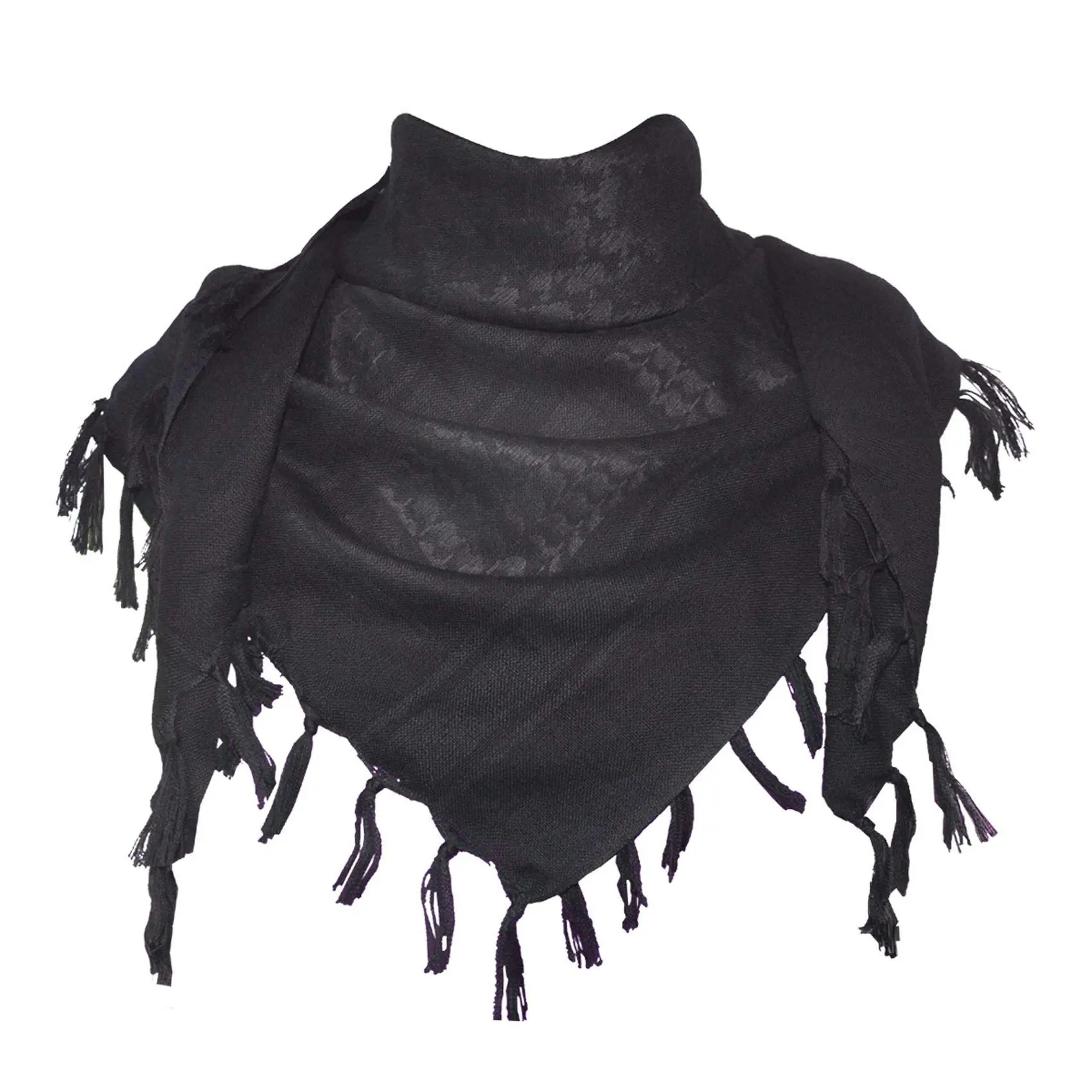 Cotton Tactical Desert Scarf with Tassel - Men's Head & Neck Wrap for Paintball Game