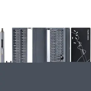 Startech CTK55PCEDRIVE 55-Bit Electric Precision Screwdriver Set - Portable Cordless Magnetic Bit Driver Kit, Silver