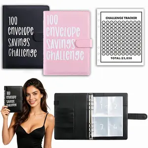 100 Envelopes Child Pocket Money Saving Challenge, Kids Budget Binder, Savings Challenge Kids Notebook, Pocket Money Organizer, Allowance Budget Planner, Kids Birthday Gifts Tracker