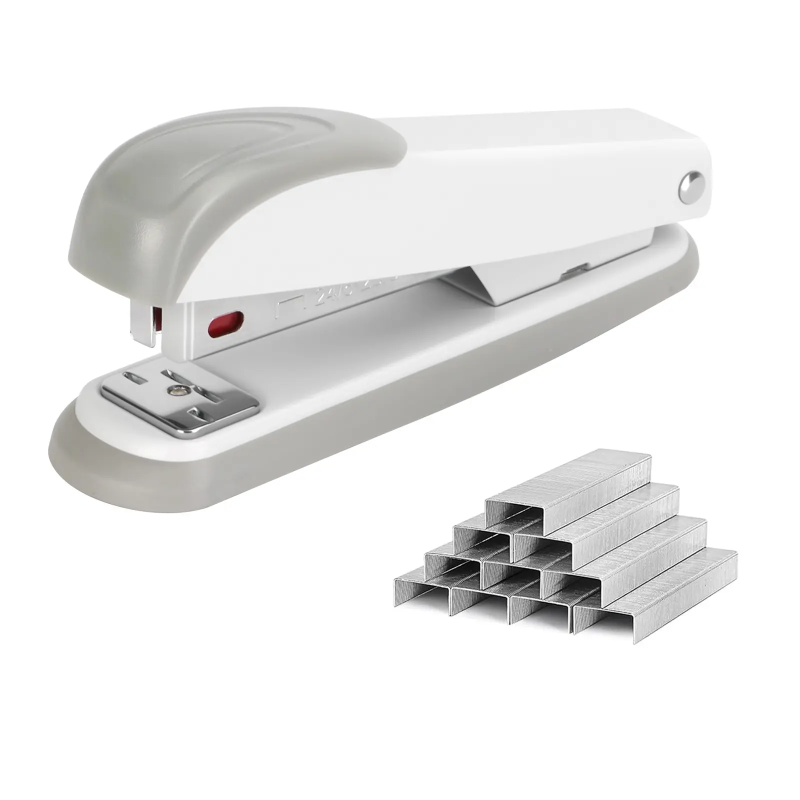 Manual Stapler with 1000 Staples, Fits 24/6-26/6 Staples, Colorful Design, Metal Body, Non-Slip Bottom, 180 Degree Opening, Desk Organizer Tool, Office Stationery Supplies, Office Accessories, Home Office