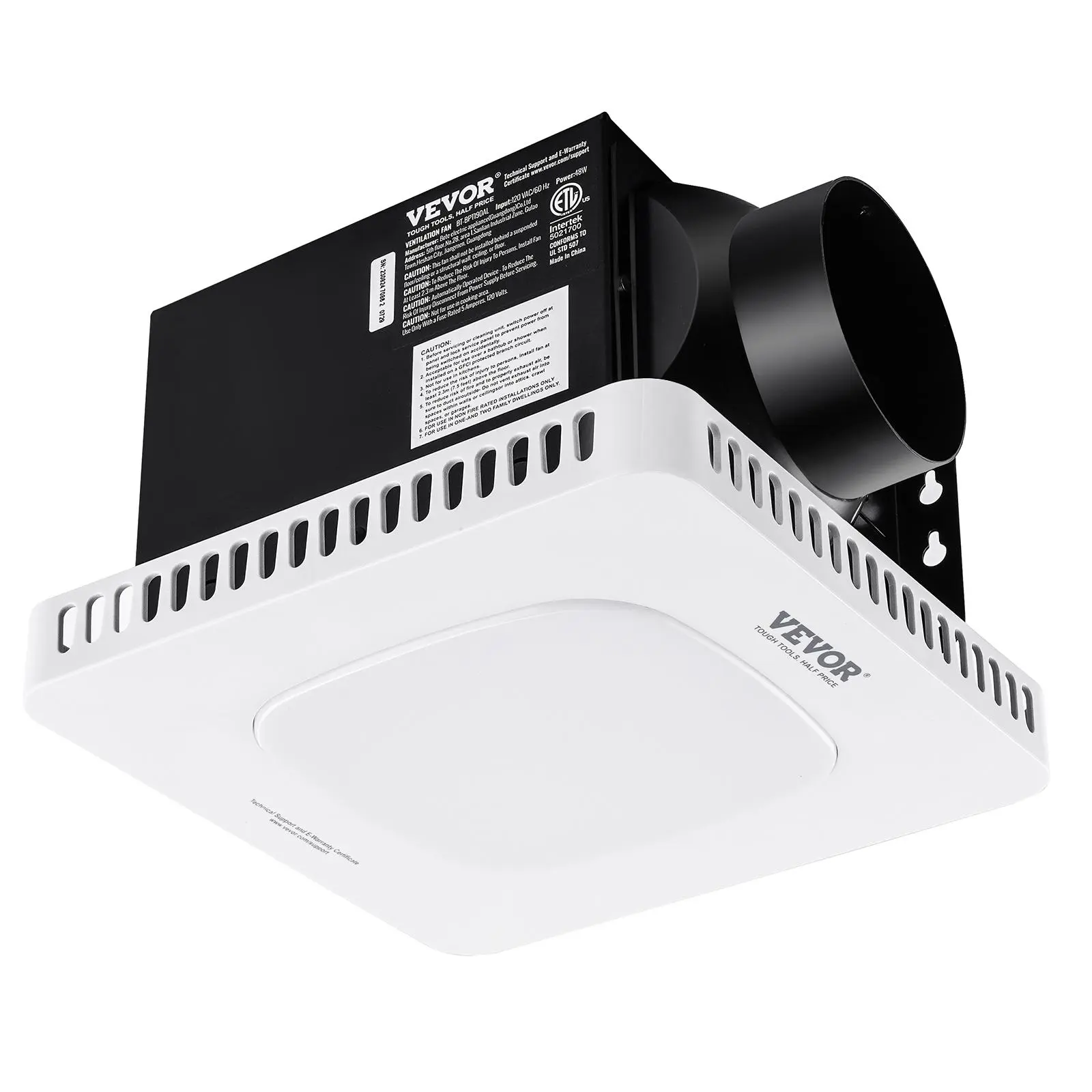 【Backtoschool】VEVOR Bathroom Exhaust Fan, 80 CFM High-Efficiency Ventilation, 1.5sones Low Noise Operation All-Copper Motor, Energy-Saving Bathroom Ceiling Fan, No Need For Attic Access, For Various Ceilings