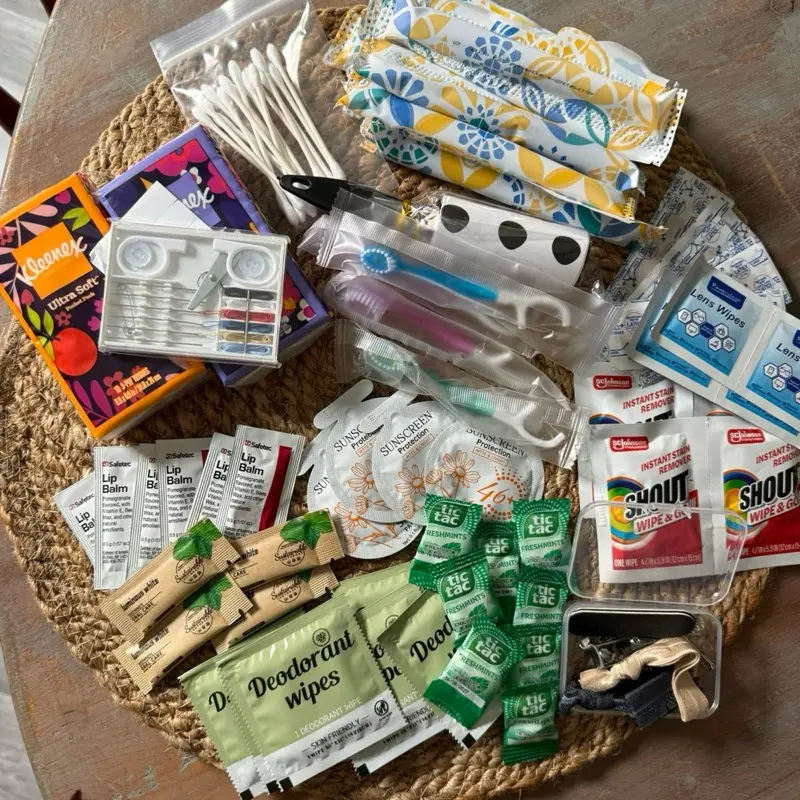 Wedding Bathroom Emergency Kit | Bridal Bathroom Basket Essentials | Wedding Day Survival Kit | Guest Bathroom Kit