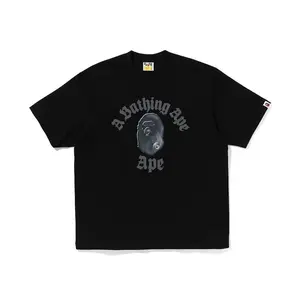 BAPE Gothic College Relaxed Fit Tee Black (men) by StockX