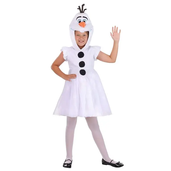 Girl's Disney Frozen Olaf Costume Hooded Dress (© Disney)