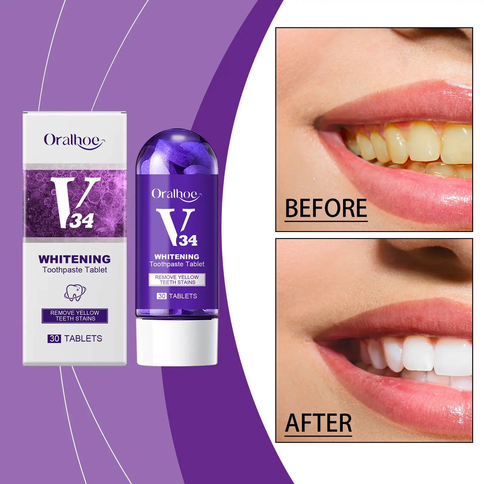 Toothpaste Tablets - Nano Hydroxyapatite, Fluoride Free, Plastic Free, Eco & Travel Friendly - Remineralize with NHA