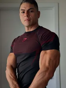 2025 Compression T Shirt Men Summer Sportswear Running T-shirt Elastic Quick Dry Sport Tops Tee Athletic Gym Workout Shirts Men