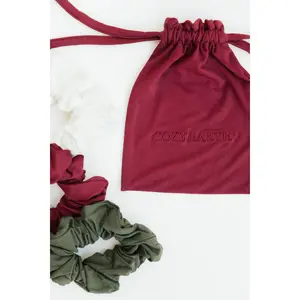 Bamboo Stretch Knit Scrunchies - Pack of 3