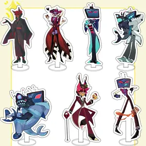 For Velvet Vox Valentino Alastor Lucifer Morningstar 15cm Acrylic Stand Anime Peripheral Cute Desktop Ornament Gift