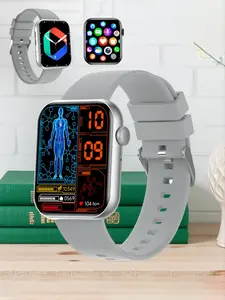 Smart watch QX7 (unisex), Health Fitness Smartwatch, 1.9-inch full touch screen, compatible with Android/iPhone, over 100 sports modes, pedometer, distance, calorie tracking, casual design, fitness tracking, durable strap