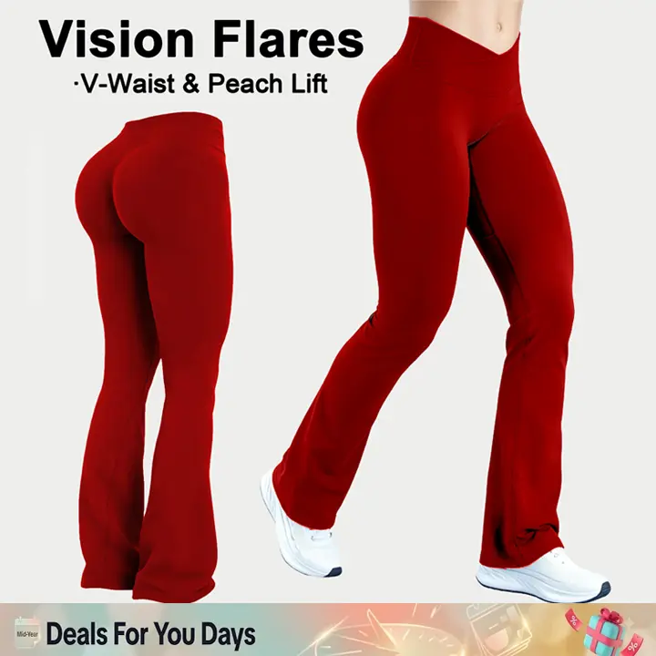 [REGULAR LENGTH] DEEFY Vision Flares Butt Leggings Gymwear Workout Gym Women Butt Lifting Pants Sportswear Sports Slim Fit Tummy Control Yoga