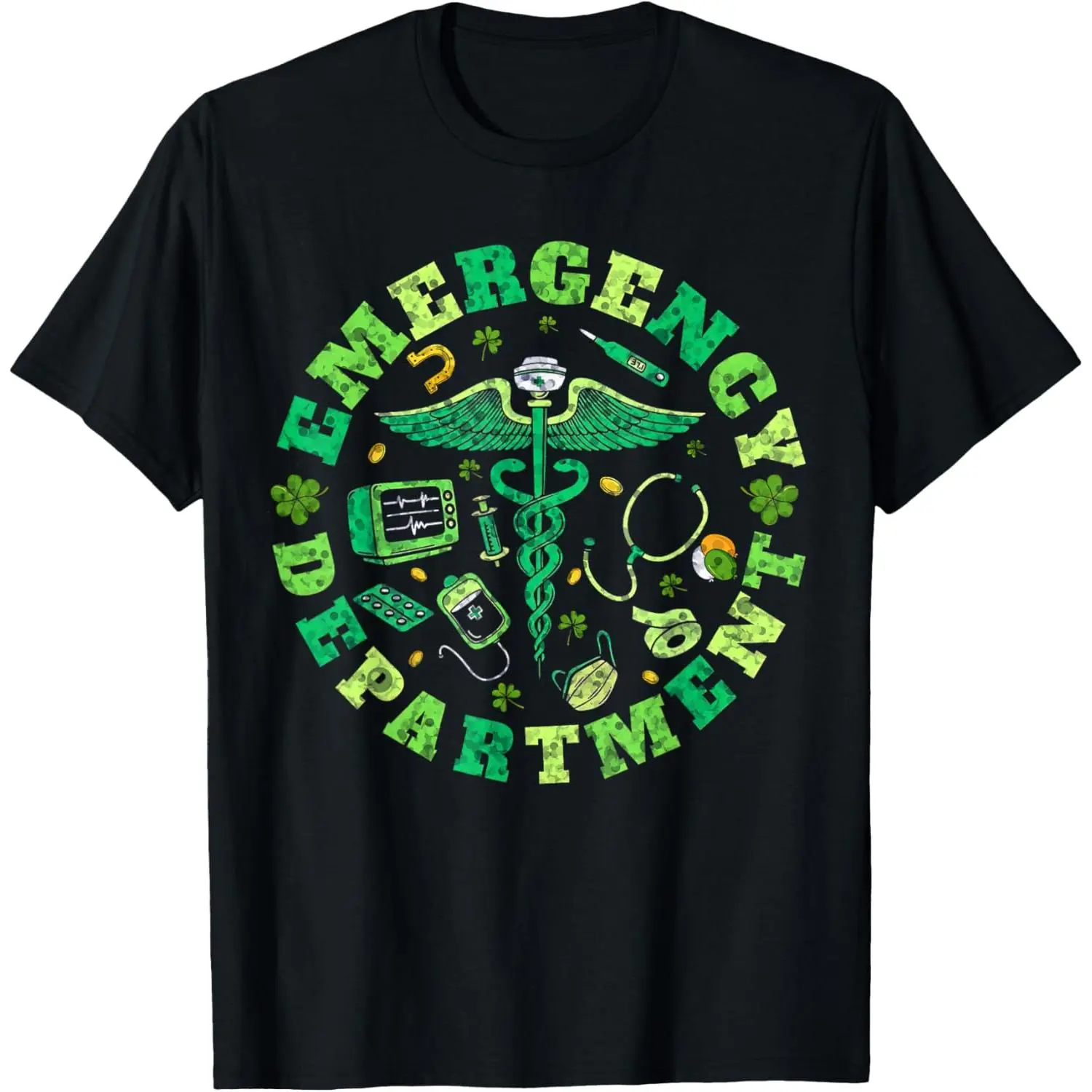 Emergency Department Nurse Patrick S Day T Shirt