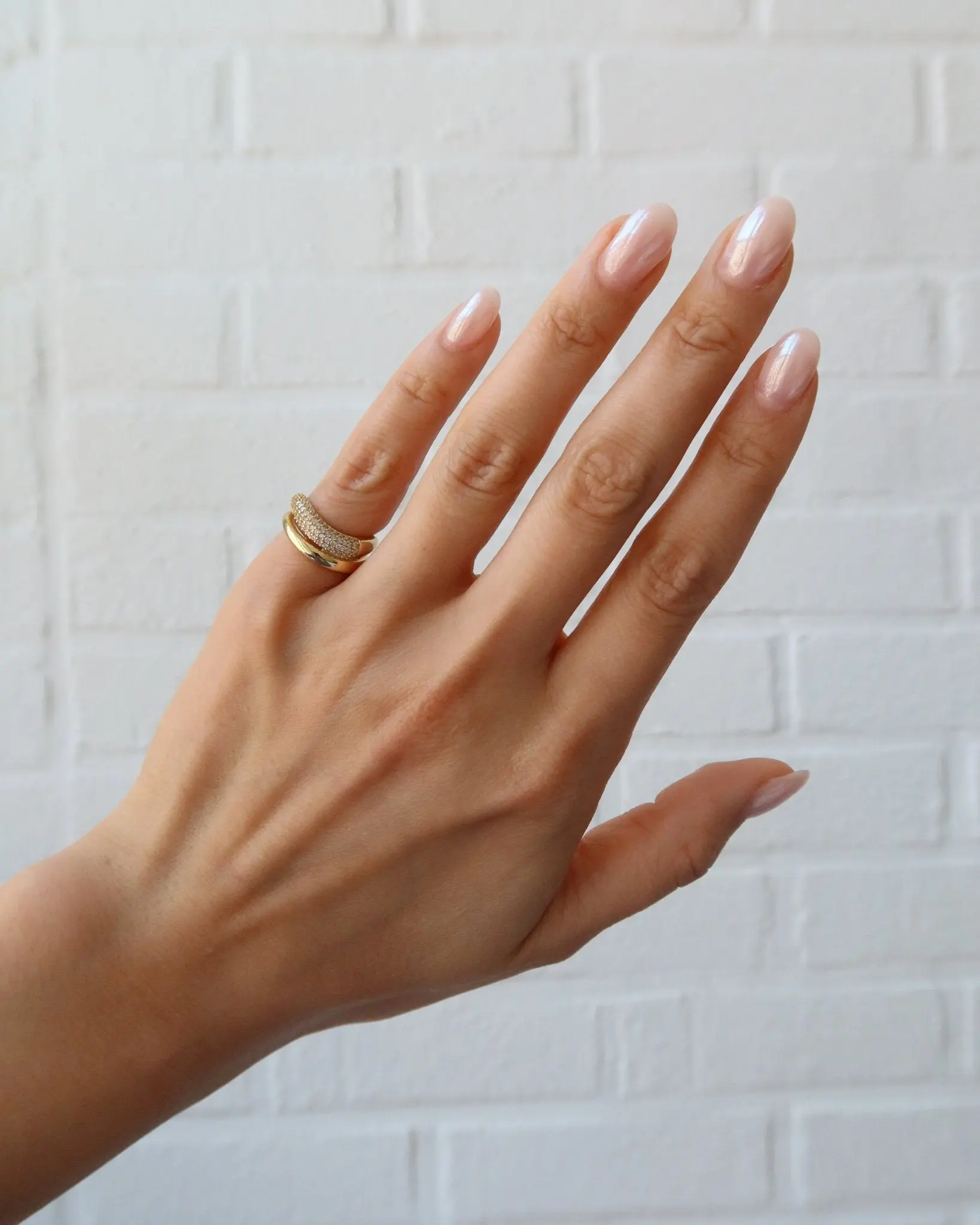 KENNEDY DOUBLE PAVÉ PINKY RING