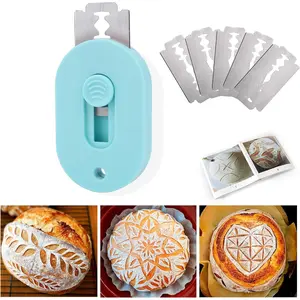 Extractable &  Bread Lame Dough Scoring Tool,Sourdough Scoring Tools,Bread Dough  Slashing Razor Tool,5 ,Bread Baking & Making Tools Supplies Accessories