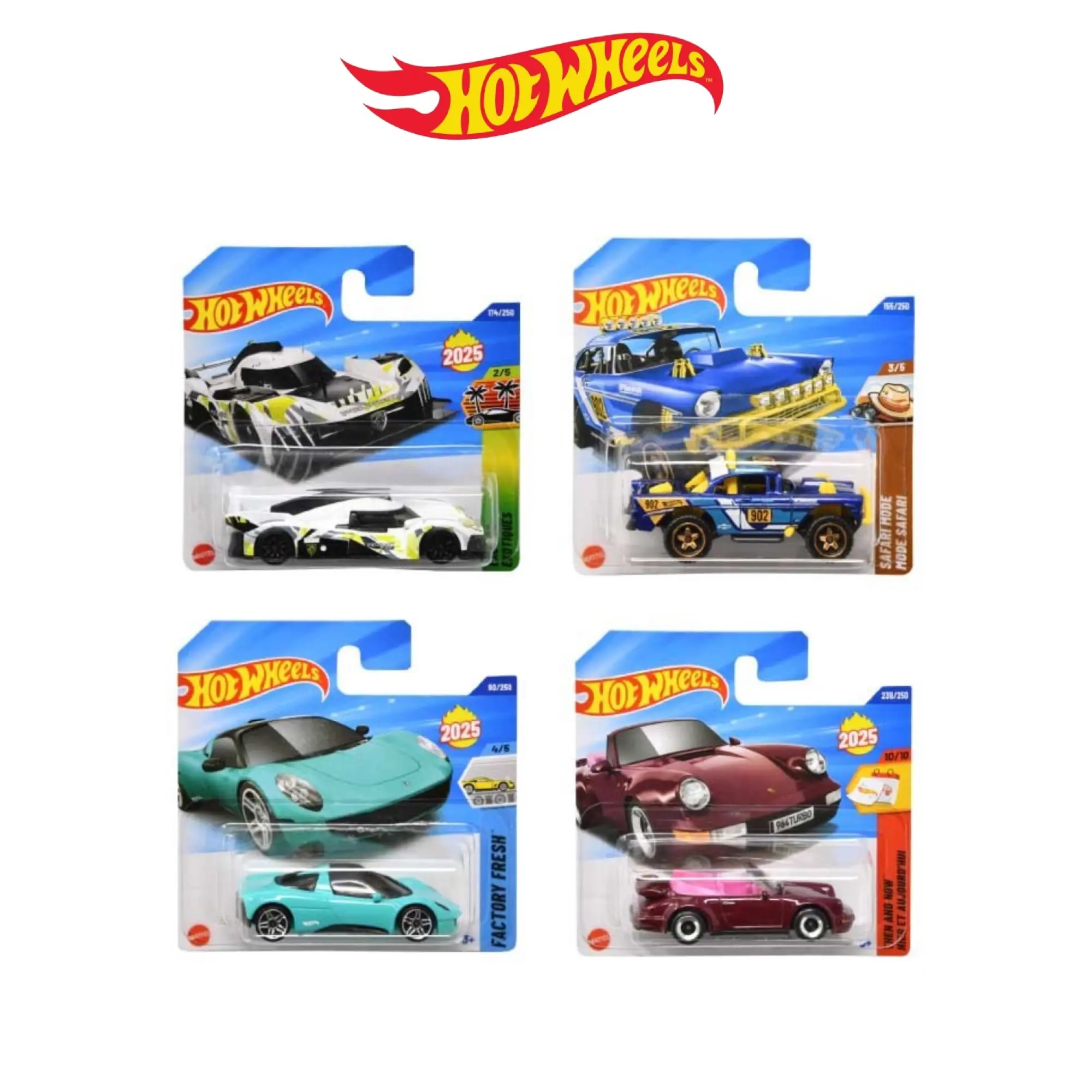 Set of 4 Hot Wheels 1:64 Scale Mystery Random Assortment