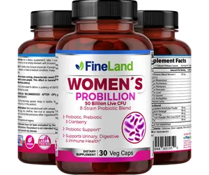 FineLand WOMEN'S PROBILLION 50 Billion Live CFU, 8-Strain Probiotic Blend, Prebiotic & Probiotic, Urinary Digestive & Immune Function Healthcare Edible