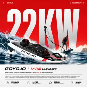 GOYOJO Full Carbon Fiber Max Electric Surfboard- 22kW 83Ah Battery 60km/h Ultra Light Jetboard for Casual & Competitive Surfing Surf Cube paddle board