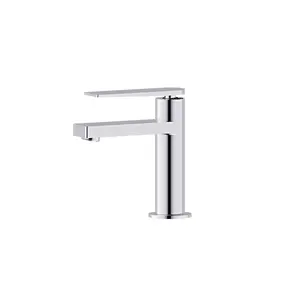 Aquamoon Havana Collection Single Lever Bathroom Vanity Faucet Chrome Finish Adjustable Flow Control