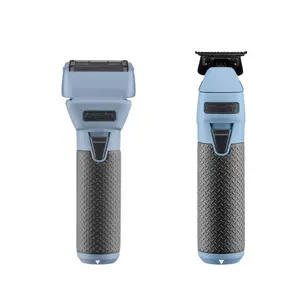 BaBylissPRO FXONE Matte Blue Foil Shaver & Matte Blue Trimmer Combo LFX79SBC + LFX799BC