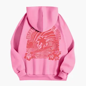 Adult & Youth Pink Palm Puff Hoodie for Girls, Pinkpalmpuff Hoodie Style, Cute Graphic Design, Soft Cozy Pullover, Trendy Casual Wear for Everyday Style
