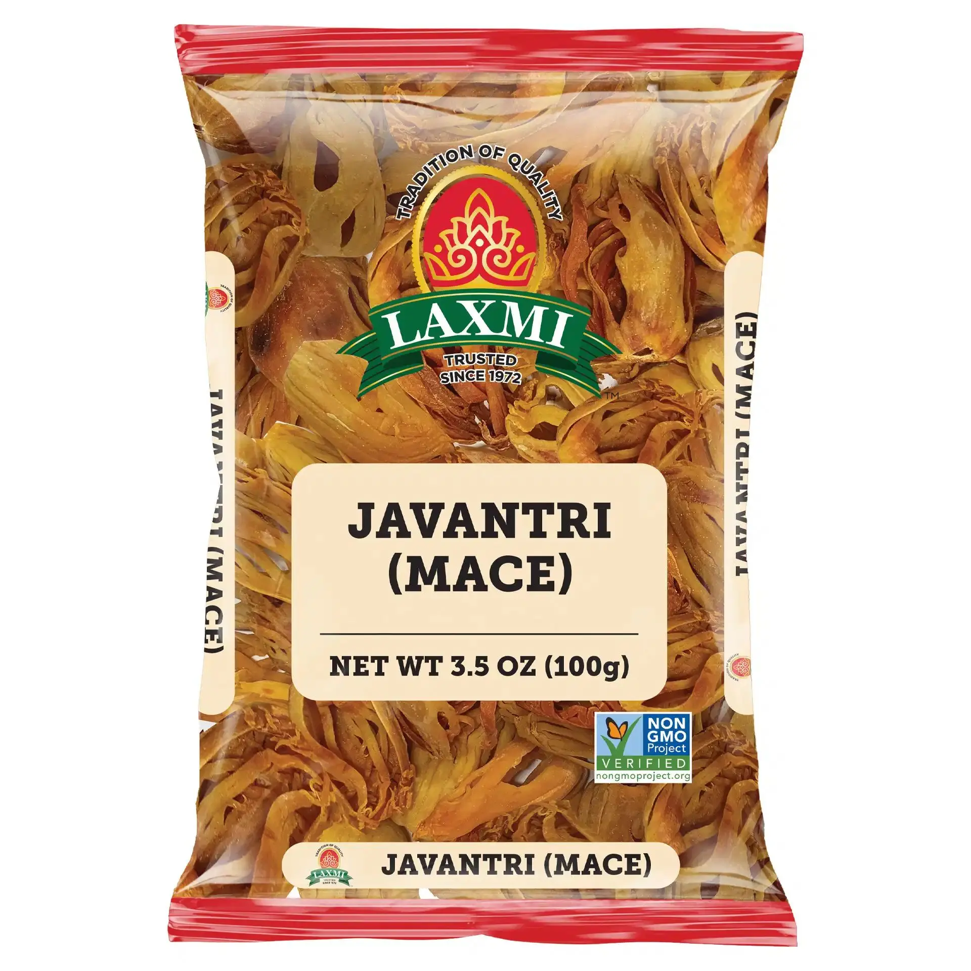 Laxmi Brand Javatri Whole Mace, Made Pure, Made Fresh, Tradition of Quality, House of Spices, Product of India (3.5oz)
