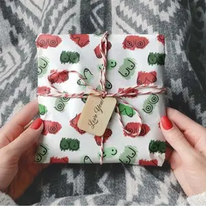 Funny Christmas Boobs NSFW Joke Wrapping Paper Breast Gift Wrap Inappropriate Offensive White Elephant Present for Silly Adults