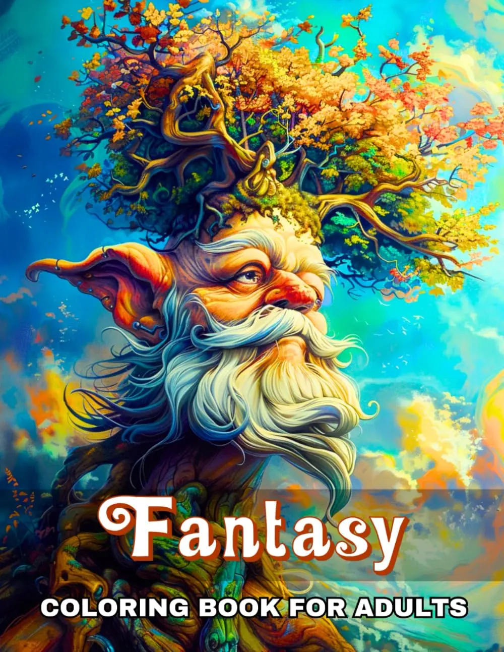 Fantasy Coloring Book for Adults: 50 Designs to Color for Adults and Teens Featuring Mythical Creatures, Dragons, Magical Fairies, and More