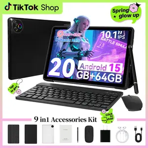 [TikTokShopSpringGlowUp]2026 10.1-inch 2-in-1 Android Tablet | 64GB, 1280x800 HD Display | Complete Bundle: Keyboard, Mouse, Case, Stylus, Headphones | Ideal for Home & Daily Use