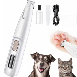 Rechargeable Low Noise Wireless Dog Claw Trimmer with LED Light, Puppy Nail Clippers, Ideal for Paw and Fur Care, Safe and Efficient Pet Tool