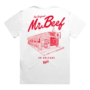 Mr. Beef X Relish Collab - The Original Beef - Garment Dyed - White